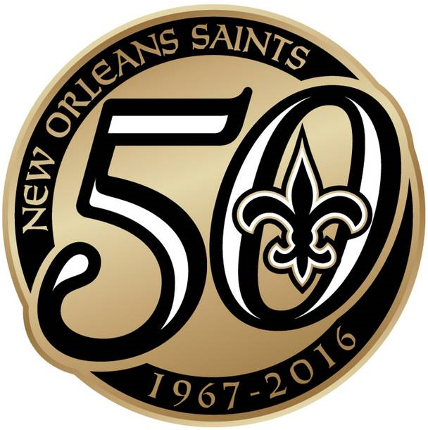 New Orleans Saints 2016 Anniversary Logo iron on transfers for clothing